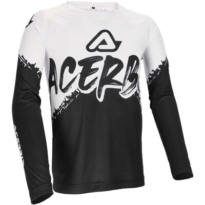 Maglia Moto Cross Bambino Acerbis MX LINEAR KID Nero Bianco taglia S Maglia Moto Cross Bambino Acerbis MX LINEAR KID Nero Bianco taglia S