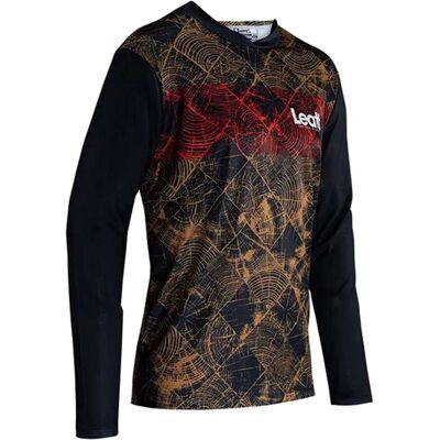 Maglia Mtb Leatt MTB GRAVITY 3.0 Marrone Rosso taglia M Maglia Mtb Leatt MTB GRAVITY 3.0 Marrone Rosso taglia M