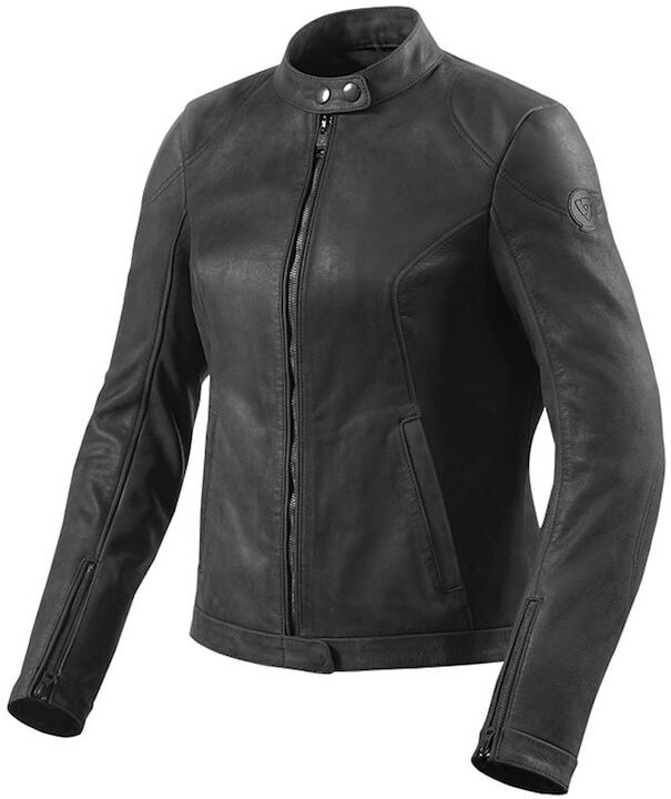 Rev'it Giacca moto donna in pelle rev'it rosa ladies nero