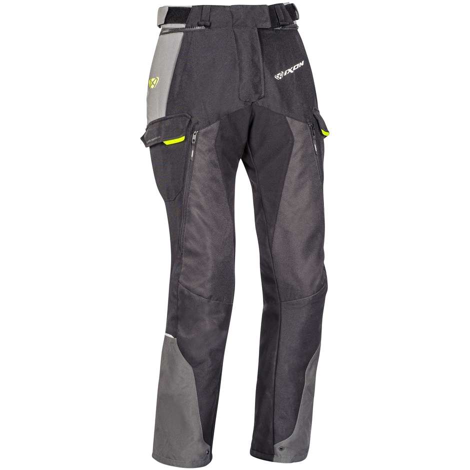 Ixon Pantalono moto 4 stagioni touring adventur ixon balder pt nero grigio giallo