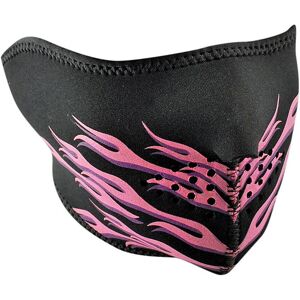 Collare Maschera Moto Zanheadgear Half Face Mask Fiamme Rosa taglia un