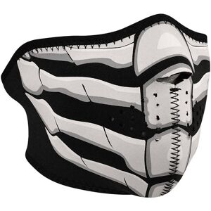 Collare Maschera Moto Zanheadgear Half Face Mask Ossa Fluore taglia un