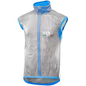 Gilet Antivento Antipioggia Sixs Compatto Ghost Blu Traspare taglia 2X