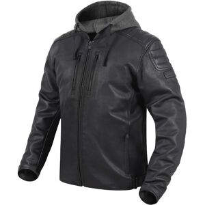 Giubbotto Moto Pelle Rebelhorn IMPALA Nero taglia 4XL