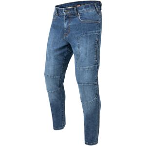 Jeans Moto Rebelhorn RAGE II Tapered Fit Washed Blu - L34 taglia 28