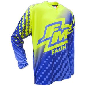 Maglia Moto Cross Enduro FM Racing Power X25 Giallo Blu taglia XL