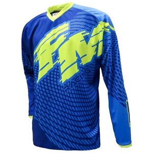 Maglia Moto Cross Enduro Fm Racing X26 POWER 002 Blu Giallo taglia S