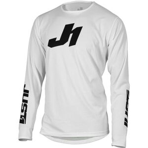 Maglia Moto Cross Enduro Just1 J-ESSENTIAL SOLID Bianco taglia L