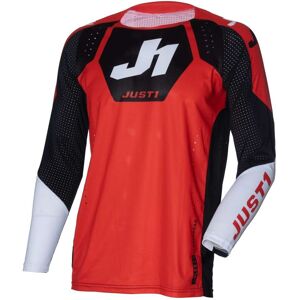 Maglia Moto Cross Enduro Just1 J-FLEX 2.0 District Rosso Ner taglia 2X