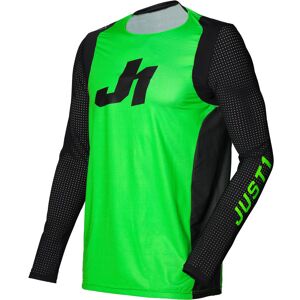 Maglia Moto Cross Enduro Just1 J-FLEX Aria Verde Fluo Nero taglia M