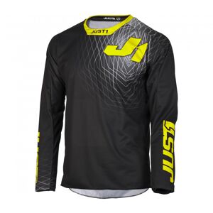 Maglia Moto Cross Enduro Just1 J-FORCE Lighthouse Nero Giall taglia L