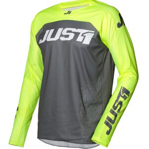 Maglia Moto Cross Enduro Just1 J-FORCE Terra Grigio Giallo F taglia S