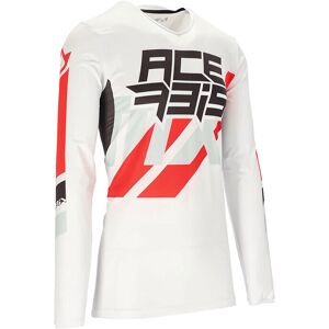 Acerbis Maglia Moto Cross Enduro Mtb Acrebis X- Flex Three Bianco Ro taglia 3X