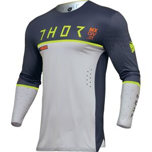 Maglia Moto Cross Enduro THOR PRIME ACE Blu Notte/Grigio taglia 2XL