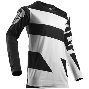 Maglia Moto Cross Enduro Thor S8 Pulse Level 2018 Bianco Ner taglia 2X