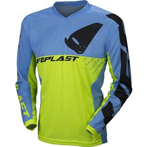 Maglia Moto Cross Enduro Ufo DIVISION Blu Giallo Neon taglia 3XL