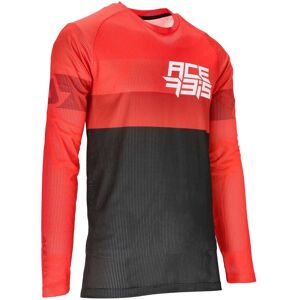 Maglia Moto Mtb Acerbis MX J-WINDY THREE VENTED Rosso Nero taglia 2XL