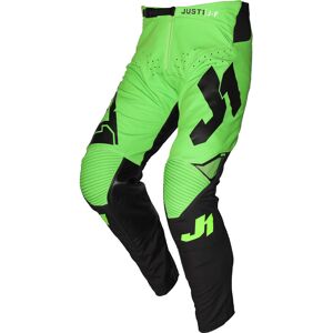 Pantaloni Moto Cross Enduro Just1 J-FLEX Aria Nero Verde Flu taglia 28