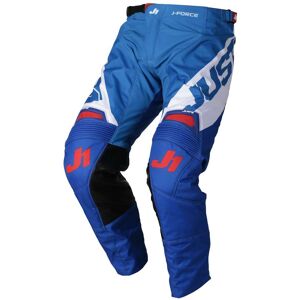 Pantaloni Moto Cross Enduro Just1 J-FORCE Vertigo Blu-Bianco taglia 40