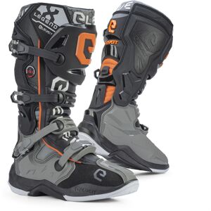 Stivali Moto Cross Enduro Eleveit X-Legend Grigio Arancio taglia 39