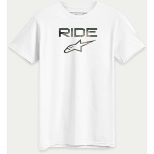 T-Shirt Casual Alpinestars RIDE 2.0 CAMO Bianco taglia S