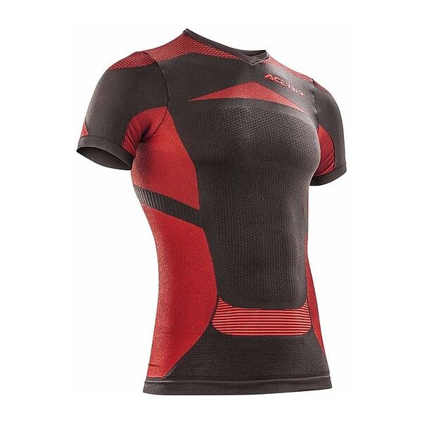 maglia tecnica termica moto acerbis x-body summer nero rossa taglia s/