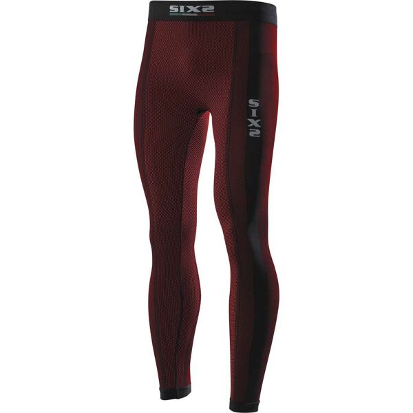 sixs pantaloni tecnici intimi sixs leggings carbon dark red