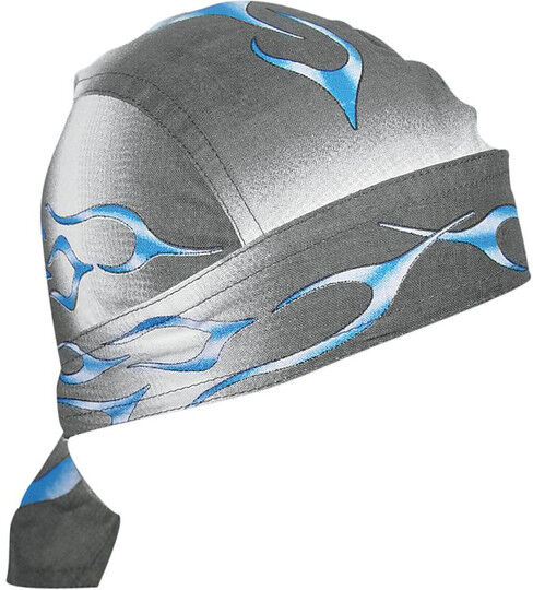 Bandana Sottocasco Moto Zanheadgear Flydanna Fiamma Blu taglia unica