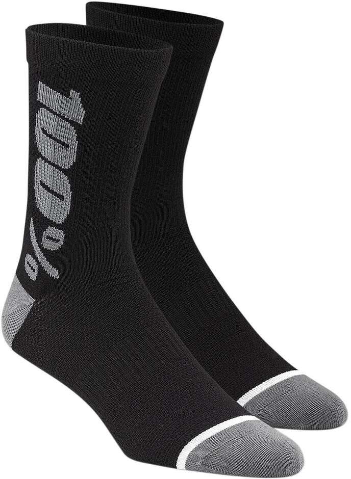 Calze Moto 100% PERFORMANCE MTB Lana Merino Nero Carbone taglia M