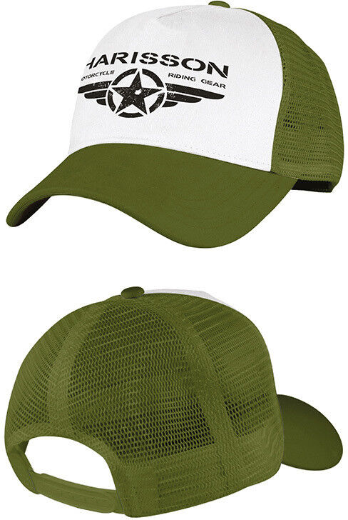 Cappellino Casual Moto Harisson Caps RIDING Verde taglia unica