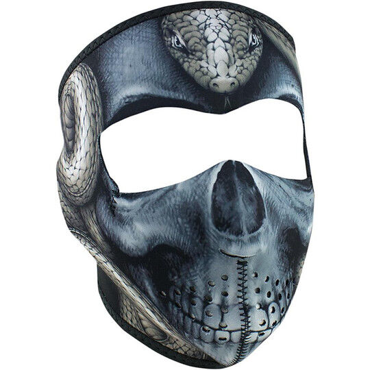 Collare Maschera Moto Zanheadgear Full Face Mask Teschio con taglia un