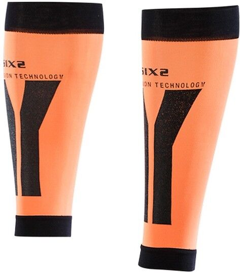 Fascia Polpaccio Compressiva Sixs Classe 2 Arancio Nero taglia M