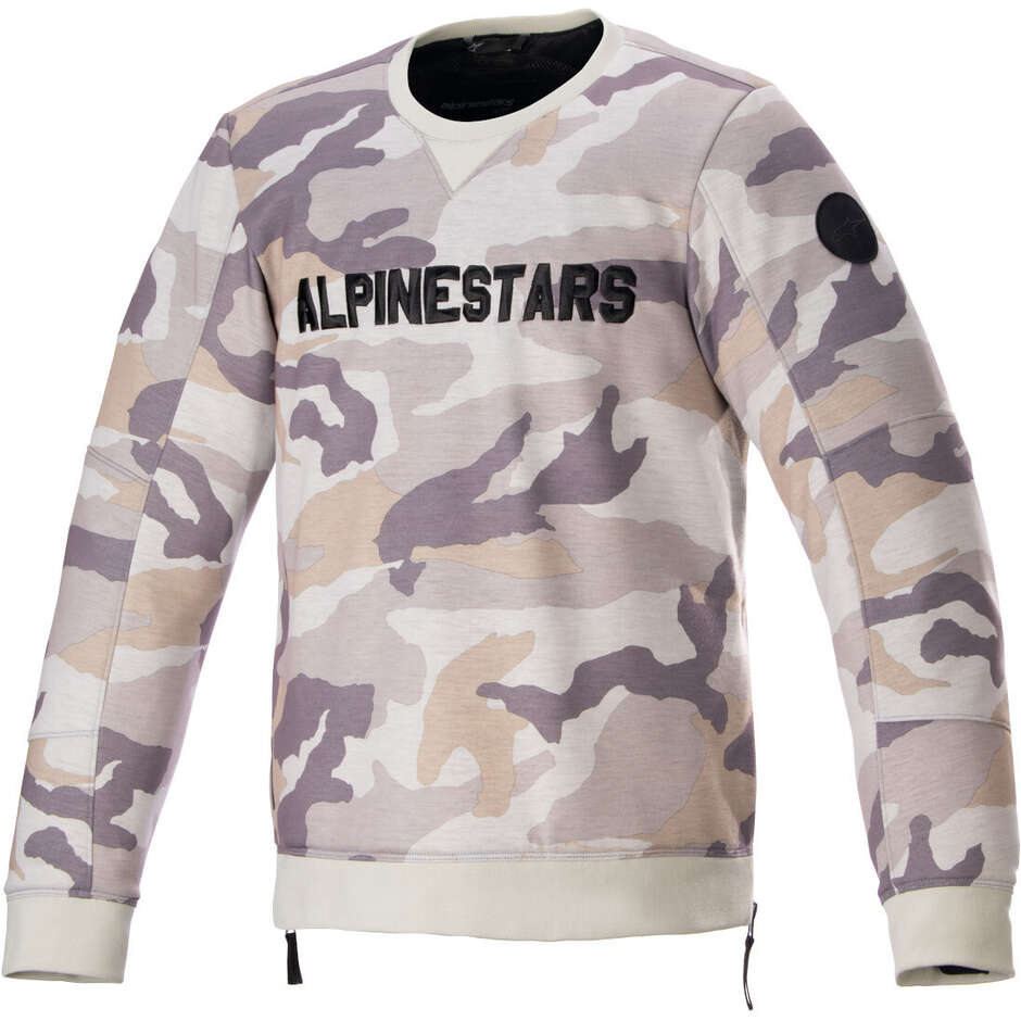 Felpa Casual Alpinestars LEGIT CREW FLEECE Camo Grigio taglia L