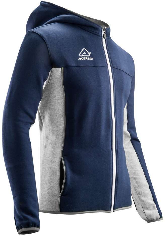 Felpa Con Cappuccio Acerbis BELATRIX Blu Grigio taglia 4XL