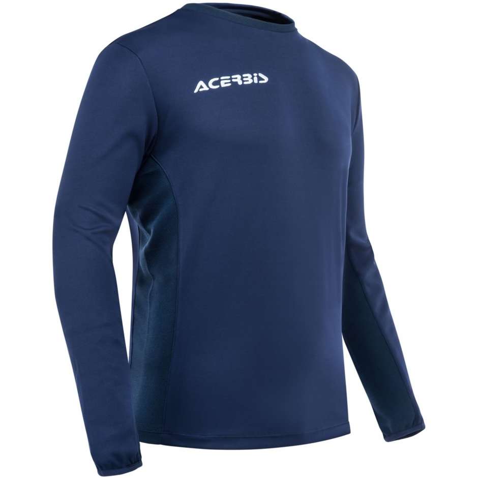 Felpa da Allenamento Girocollo Acerbis BELATRIX Blu taglia 3XL