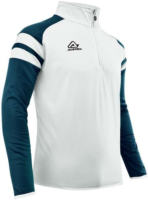 Felpa Mezza Zip Allenamento Acerbis KEMARI Bianco Blu taglia 4XL