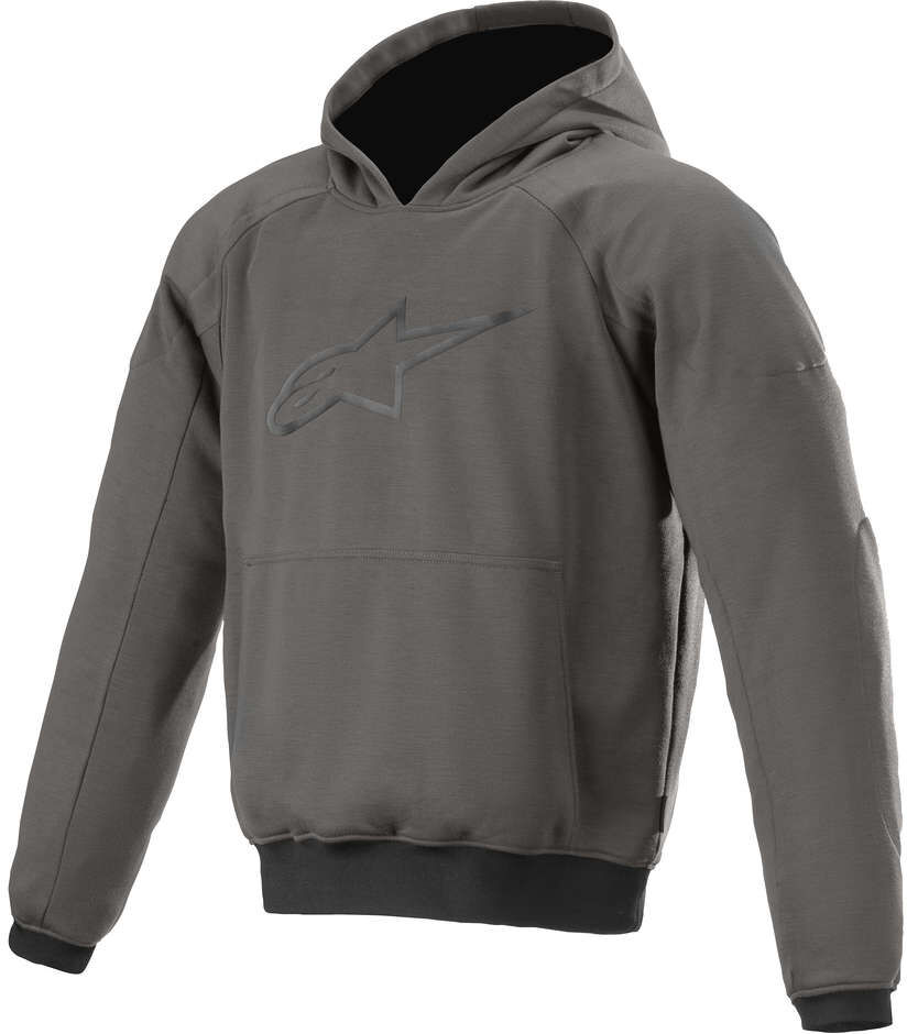 Felpa Moto Casual Alpinestars AGELESS HOODIE Aspfalto taglia 3XL