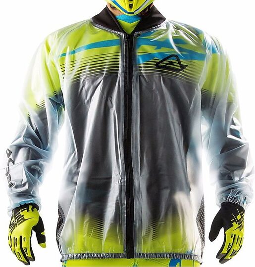 Giacca Antipioggia Moto Cross Enduto Acerbis Rain Pro Clear taglia S/M