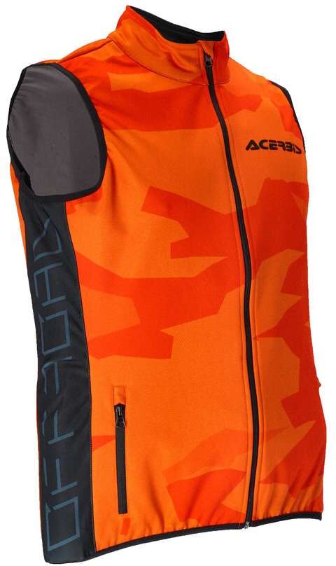 Gilet Moto Cross Enduro Acerbis SoftShell X-WIND Arancio taglia S