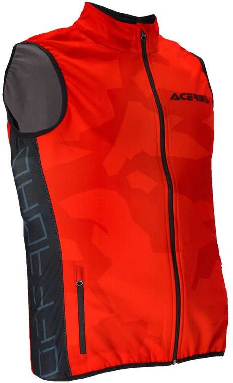 Gilet Moto Cross Enduro Acerbis SoftShell X-WIND Rosso taglia S