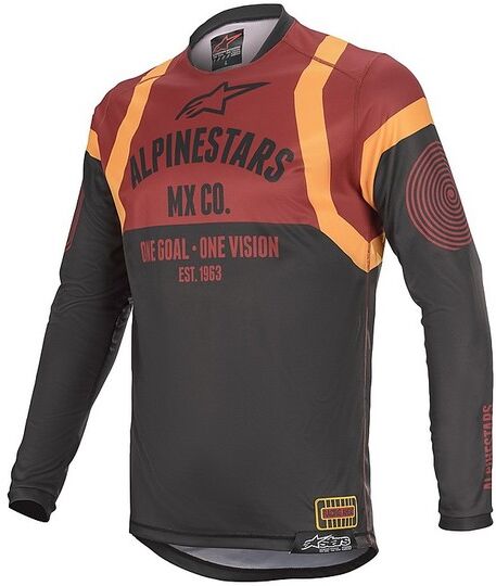 Maglia Cross Enduro Moto Alpinestars MX20 Racer Tech FlagShi taglia S