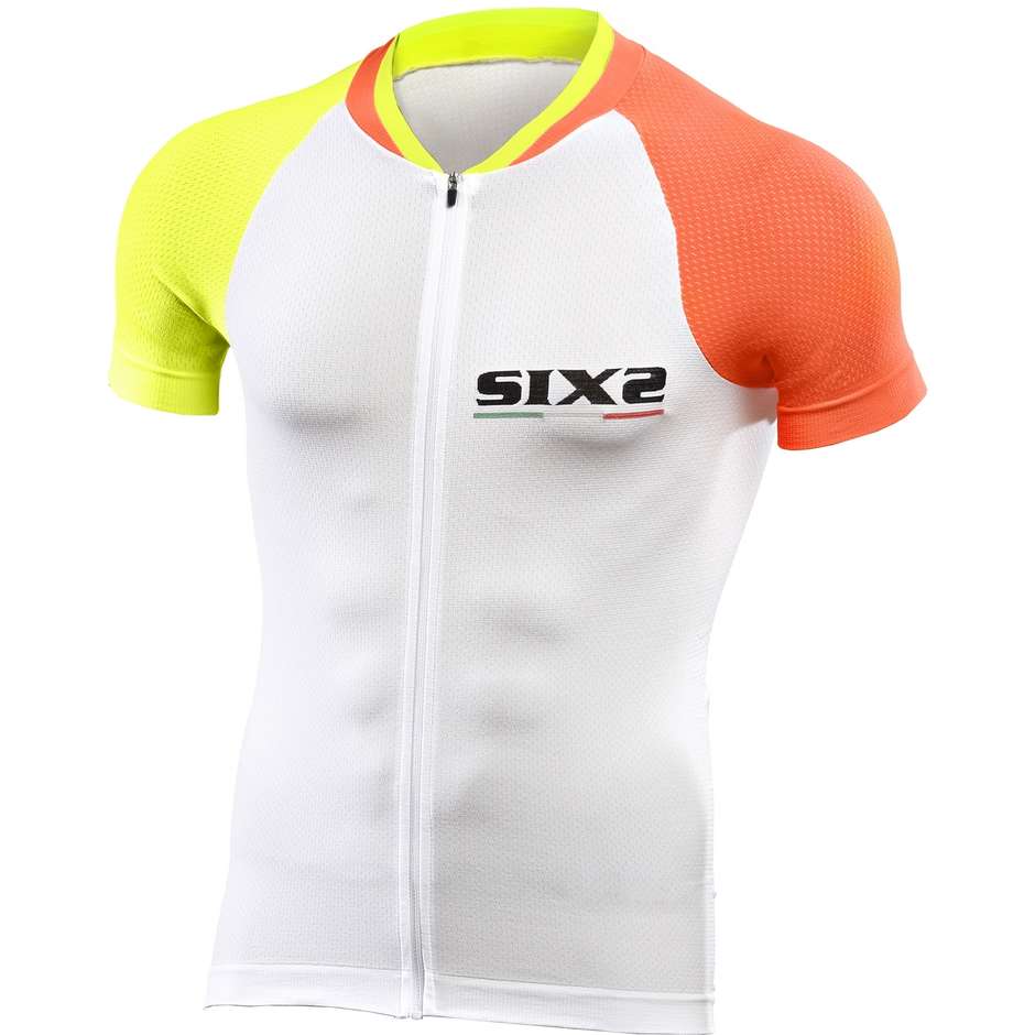 Maglia Da Ciclismo Sixs Ultraligth Estiva Arancio bianco gia taglia XS