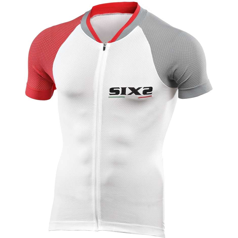 Maglia Da Ciclismo Sixs Ultraligth Estiva Grigio Rosso Bianc taglia XS