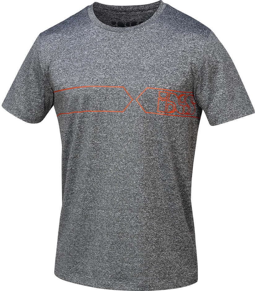 Maglia Moto Casual Ixs TEAM FUNCTION Grigio Rossa taglia M