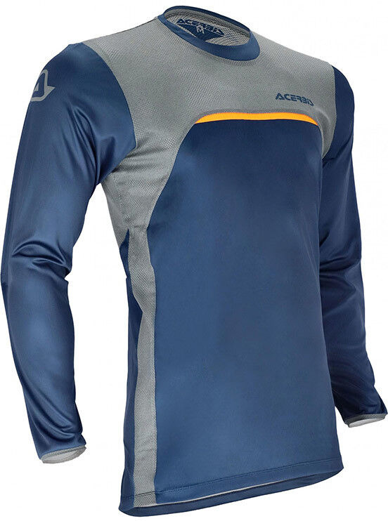 Maglia moto Cross Enduro Acerbis X-Duro Blu Arancio taglia S