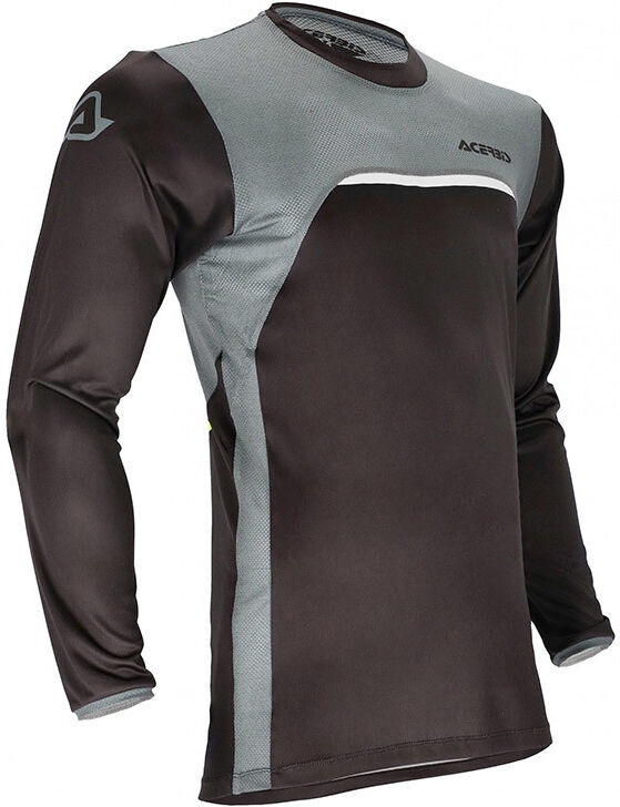 Maglia moto Cross Enduro Acerbis X-Duro Nero Grigio taglia S