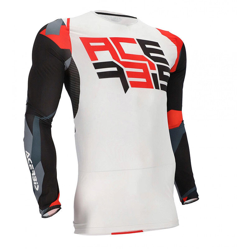 Maglia Moto Cross Enduro Acerbis X-Flex One Bianco Rosso taglia 3XL