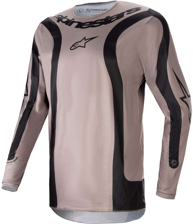 Maglia Moto Cross Enduro Alpinestars FLUID LURV Nero Fango taglia 2XL