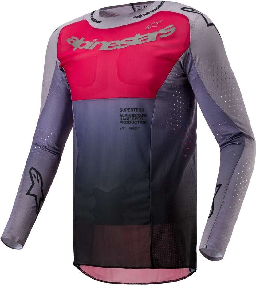 Maglia Moto Cross Enduro Alpinestars SUPERTECH DADE Berry Ro taglia L