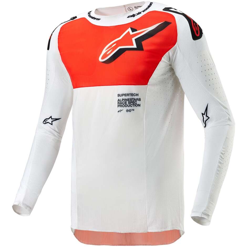 Maglia Moto Cross Enduro Alpinestars SUPERTECH WARD Arancia taglia 2XL